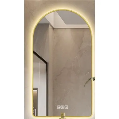 Karkaistu lasi valoisa kylpyhuonepeili